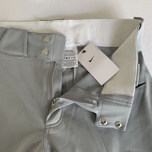 NWT Nike Vapor Select Baseball Pant Men Large 34x32 Gray Softball Sport Game - Picture 4 of 10